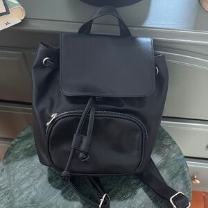 Wild Fable Black Faux Leather Backpack